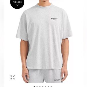 Represent Men's Gray Short Sleeve Tee